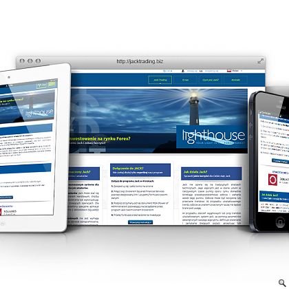JackTrading - prezentacja strony internetowej